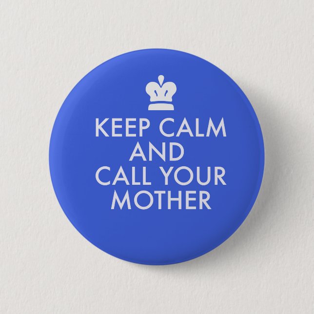 Jewish Gift Button-Keep Calm 2 Inch Round Button (Front)