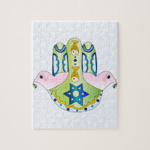 Jewish Hamsa Jigsaw Puzzle