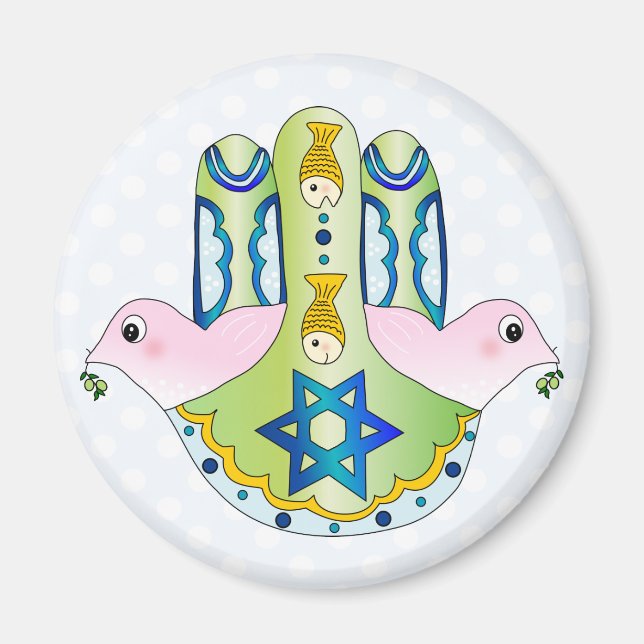 Jewish Hamsa Magnet (Front)