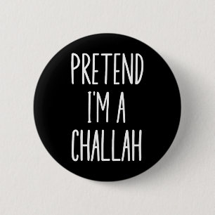Jewish Hanukkah Challah Easy Halloween Costume  2 Inch Round Button