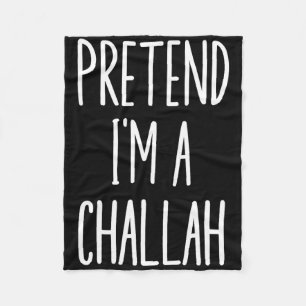 Jewish Hanukkah Challah Easy Halloween Costume Fleece Blanket