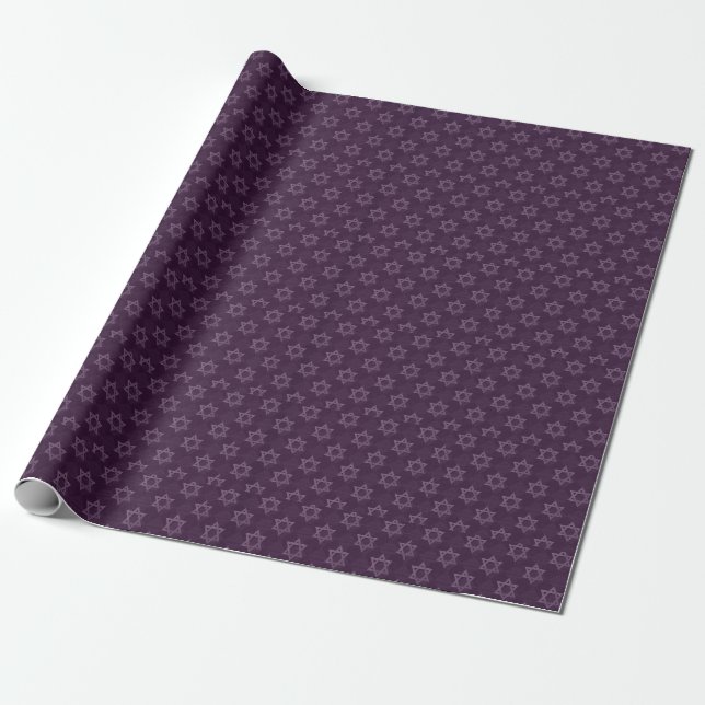 Jewish Hanukkah Chanukah Bar Mitzvah  Wrapping Paper (Unrolled)
