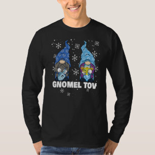Jewish Hanukkah Mazel Tov Menorah Dreidel Gnome Gn T-Shirt