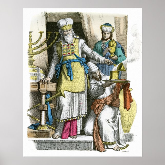 Jewish High Priest from before the time of Christ Poster (Front)