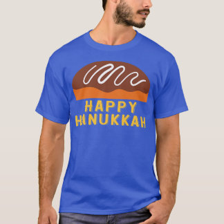 Jewish Holiday Chanukah Sufganiyah Saying Happy Ha T-Shirt
