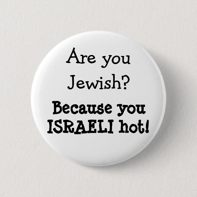 Jewish Humour Button (Front)