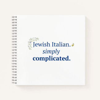 Jewish Italian. Simply Complicated Notebook
