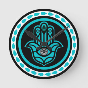 Jewish luck And Prosperity Gift Round Clock
