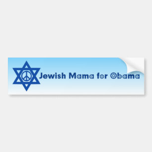 Jewish Mama For Obama Bumper Sticker 4
