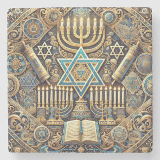 Jewish marble coaster
