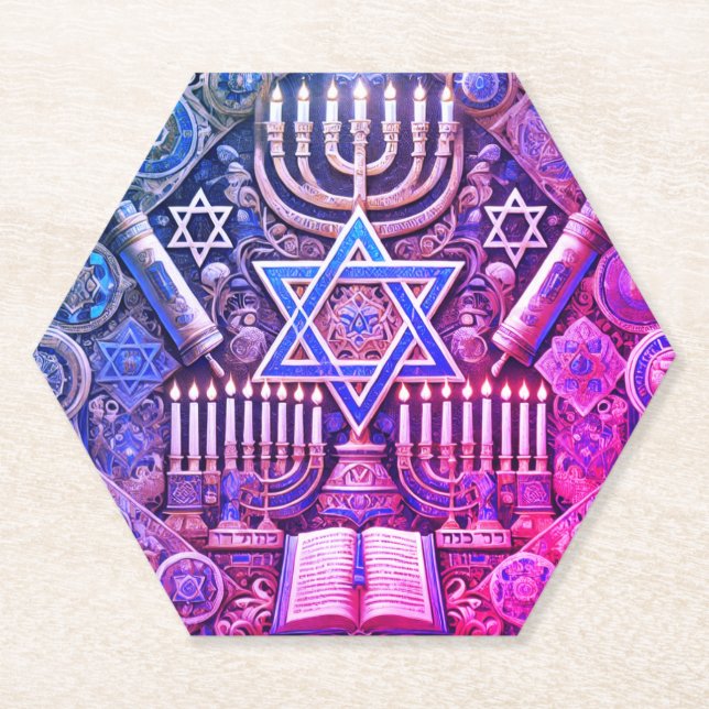 Jewish marble coaster (Front)