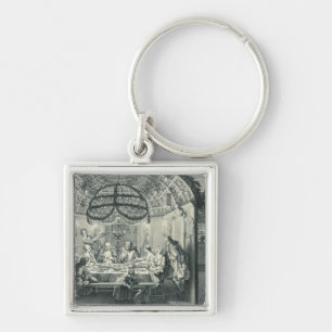 Jewish Meal During the Feast of the Tabernacles, i Keychain