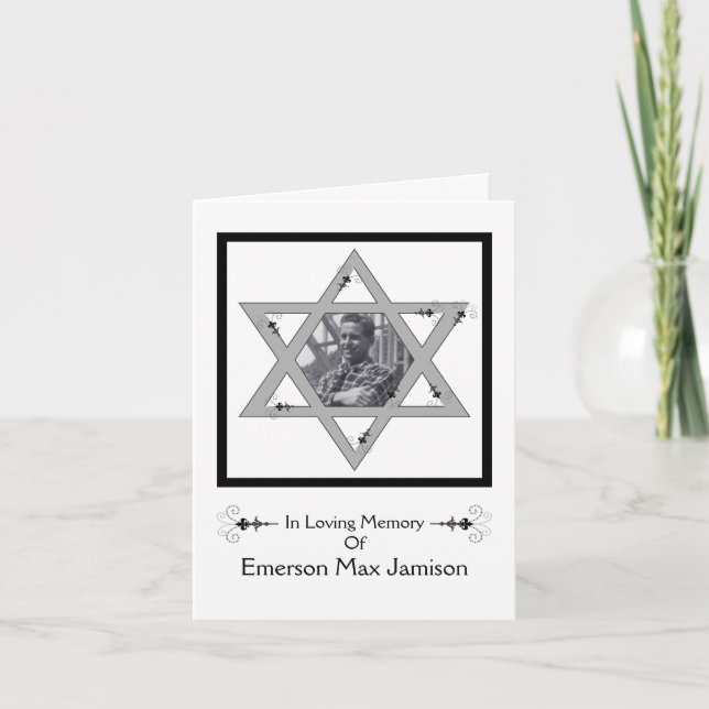 jewish memorial card (Front)