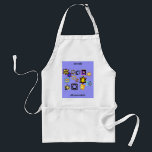 Jewish Mommaleh Apron<br><div class="desc">Words say, "Jewish Mommaleh" and beautiful Jewish Stars are the central design for this kitchen chef's apron. Happy Channukka! Buy your mom this one!</div>