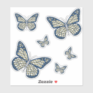 Jewish Monarch Contour Sticker
