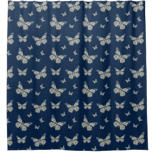 Jewish Monarch Shower Curtain (Front)