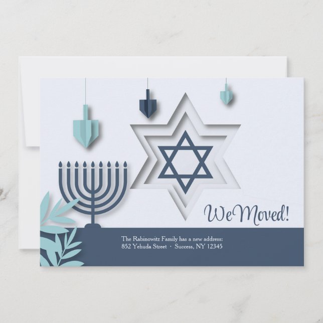 Jewish Moving Announcement (Front)