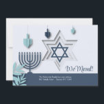 Jewish Moving Announcement<br><div class="desc">Let everyone know of your new address with this handsome announcement featuring Jewish elements. Perfect for Hanukkah greetings too!. (Image by Freepik). The card is easy to customize with your wording, font and font colour. Not exactly what you're looking for? All our products can be custom designed to meet your...</div>