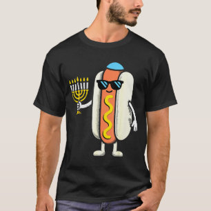 Jewish Pjs Hotdog Funny Food Hanukkah Pajamas Chan T-Shirt