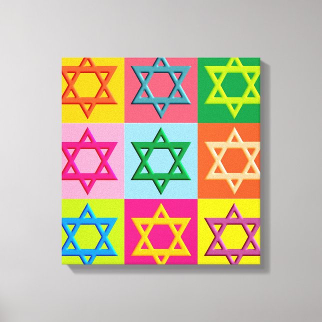 Jewish Pop Art Canvas Print (Front)