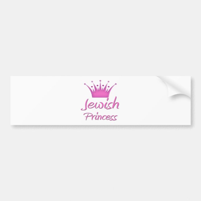 Jewish Princess Bumper Sticker (Front)