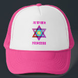 Jewish Princess Trucker Hat<br><div class="desc">Jewish gifts and personalized gift ideas for Jewish holidays including Hanukkah,  Passover,  Bas and Bar Mitzvah special occasions featuring traditional Judaism and modern themes.  Jewish Princess baby gifts,  birthday presents and home decor with Star of David and Hebrew looking writing.</div>