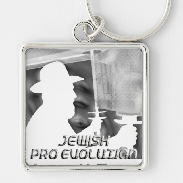 Jewish Pro Evolution Keychain (Front)