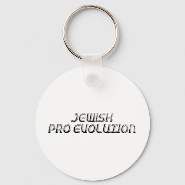 Jewish Pro Evolution Keychain (Front)