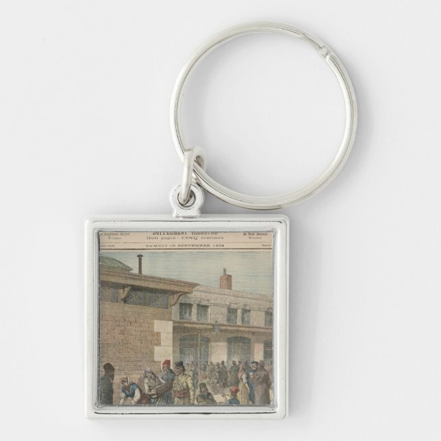 Jewish Refugee Camp Keychain (Front)