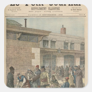 Jewish Refugee Camp Square Sticker