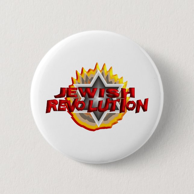 Jewish Revolution 2 Inch Round Button (Front)