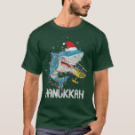 Jewish Shark Menorah Funny Hanukkah Chanukah Anima T-Shirt<br><div class="desc">Jewish Shark Menorah Funny Hanukkah Chanukah Animal Xmas  .</div>