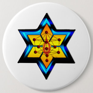 Jewish SPirituality 6 Inch Round Button