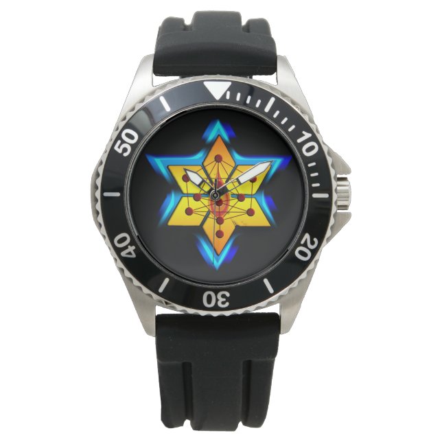 Jewish Spirituality Clock Watch (Front)