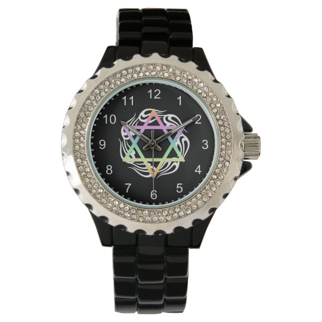 Jewish Star Colours Watch (Front)