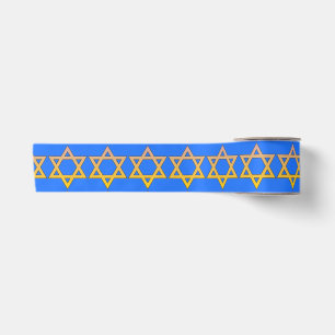 Jewish Star Design Ribbon Satin Ribbon