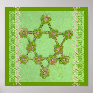 Jewish Star Judaica Fine Art Poster
