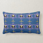 Jewish Star Lumbar Pillow<br><div class="desc">Jewish gifts and gift ideas featuring beautiful Jewish Star of David with a wine glass in the centre.</div>