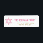 JEWISH STAR modern bat mitzvah pink gold simple<br><div class="desc">Setup as a template it is easy to customize with your own text - make it yours! - - - - - - - - - - - - - - - - - - - - - - - - - - - - - - - - - -...</div>