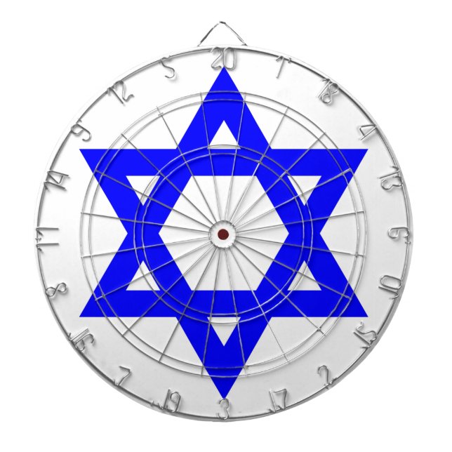 ✡︎ Jewish Star of David Dartboard (Front)