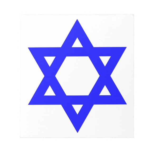 ✡︎ Jewish Star of David Notepad (Front)