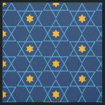 Jewish Star of David Pattern Blue Fabric<br><div class="desc">Jewish Star of David Pattern Blue Fabric</div>