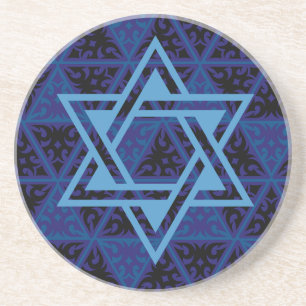 Jewish Star of David Round Coaster