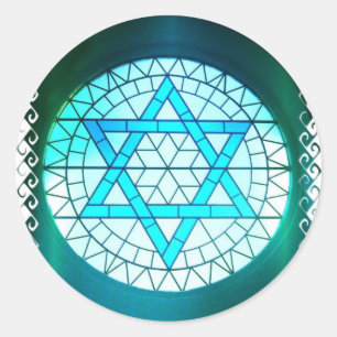 Jewish Star of David Stickers