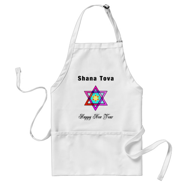 Jewish Star Shana Tova Standard Apron (Front)