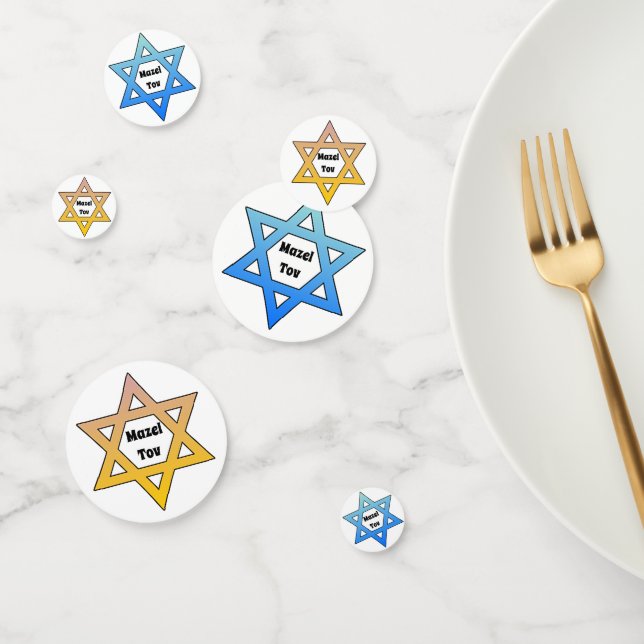 Jewish Stars Design Table Confetti (Group)