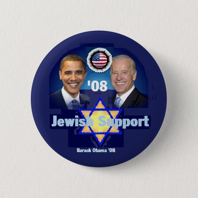 JEWISH SUPPORT Button (Front)