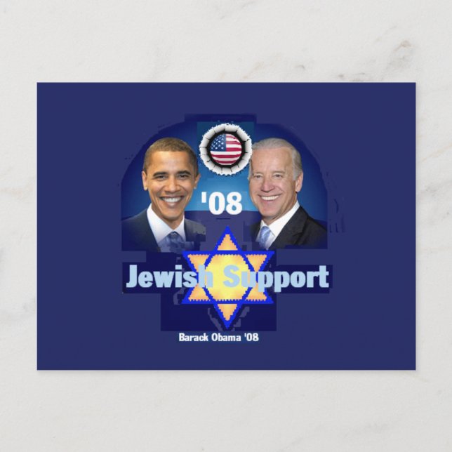 JEWISH SUPPORT Postcard (Front)