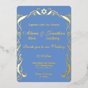 Jewish Swirl frame wedding