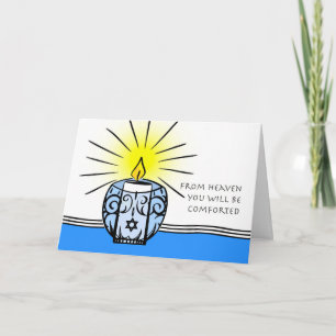 Jewish Themed Sympathy, From Heaven Card